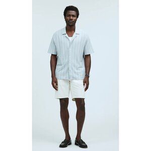 Madewell Easy Short-Sleeve Shirt in Stripe Jacquard